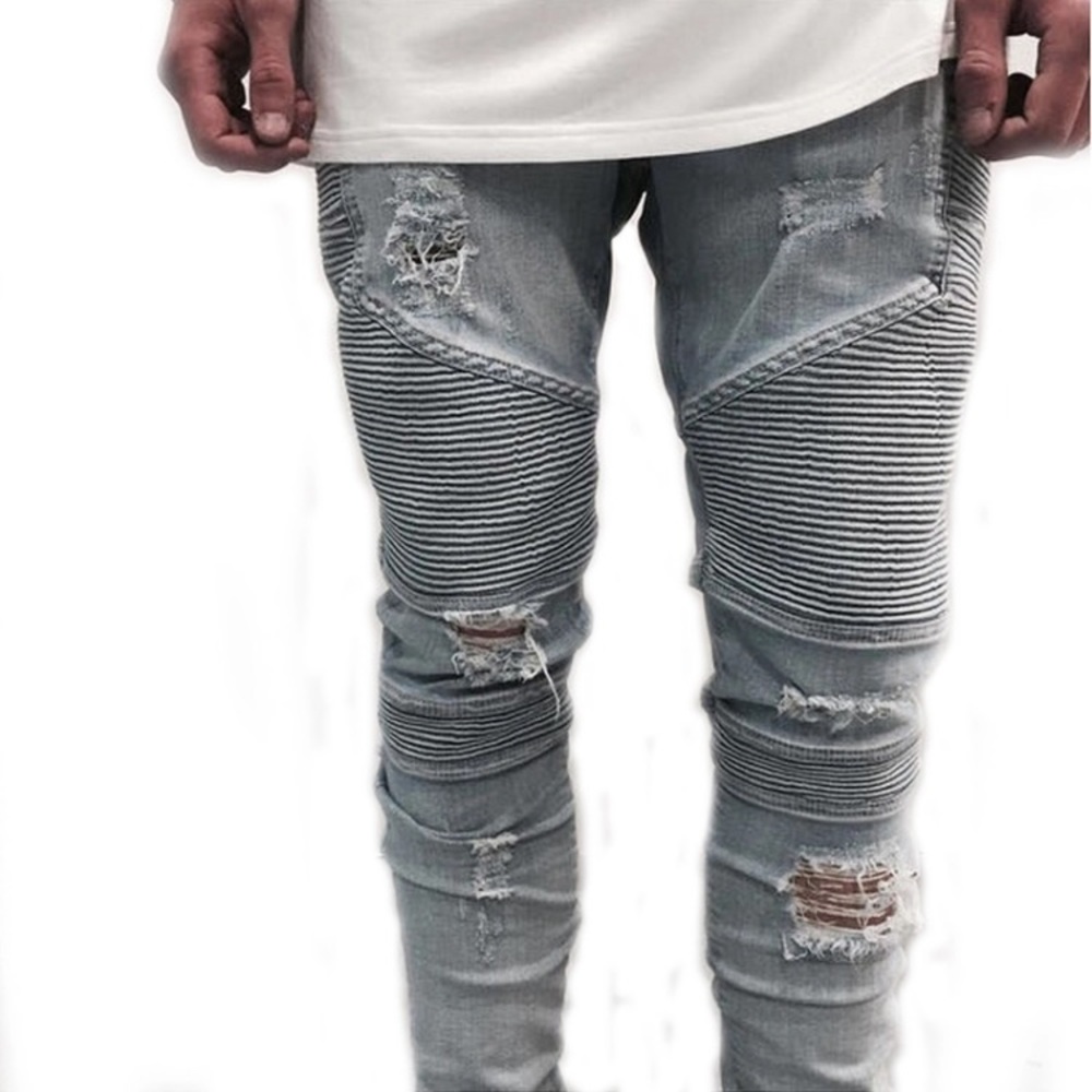 Distressed urban jeans
