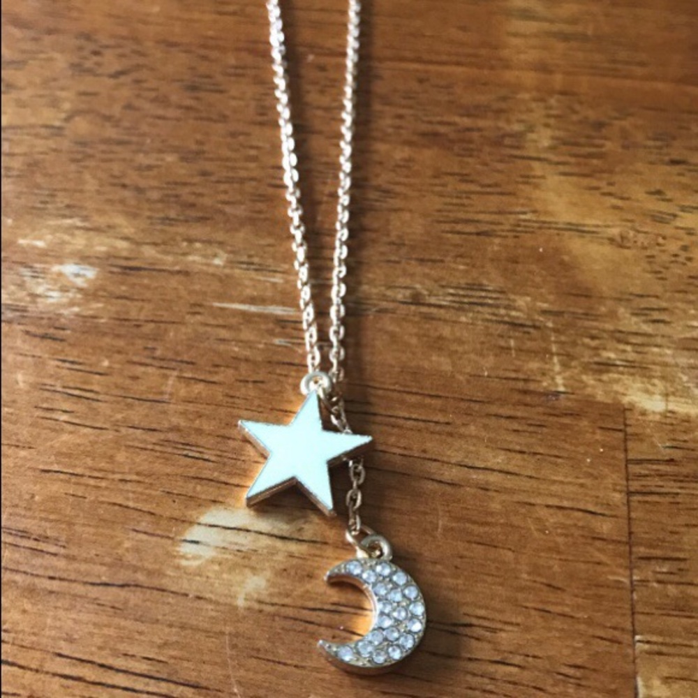 Star and moon necklace