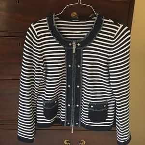 Gerry Weber navy and white sweater/jacket