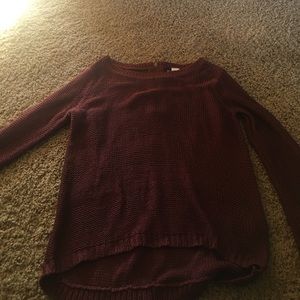 H&M loose knit sweater with zipper