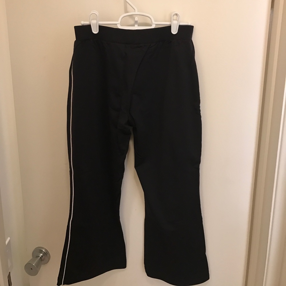 Black Reebok Athletic Cropped Pants - Picture 2 of 6