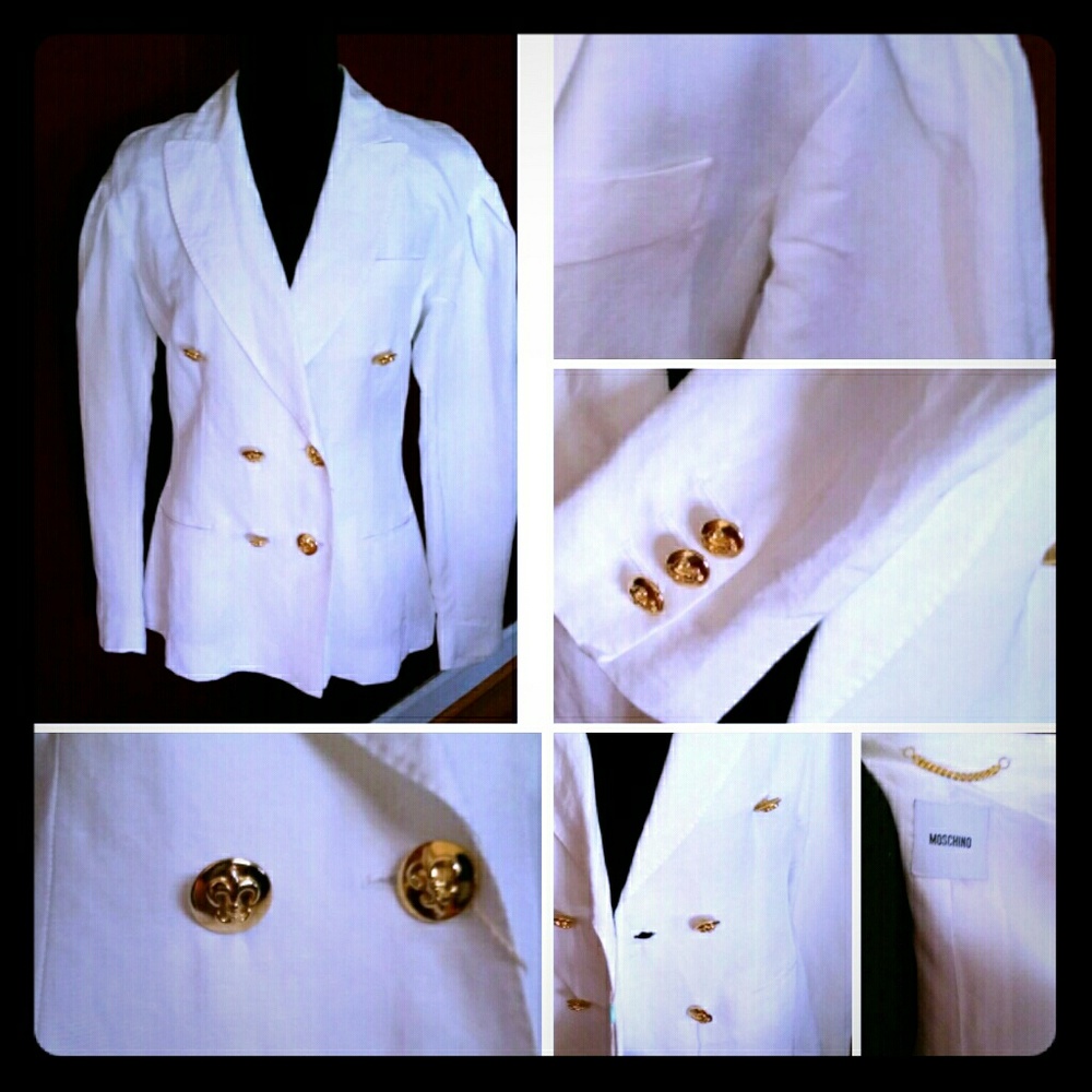 100% Authentic Moschino Blazer European Size 44