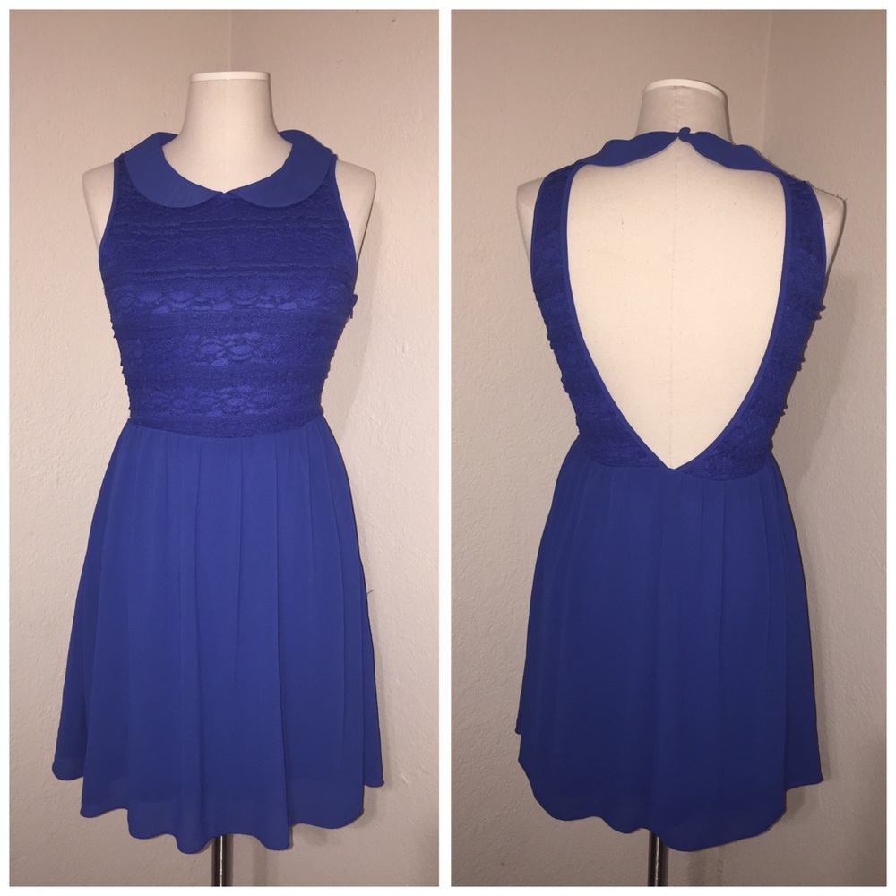 💙NWOT! Cobalt Blue Peter Pan Collar Dress💙