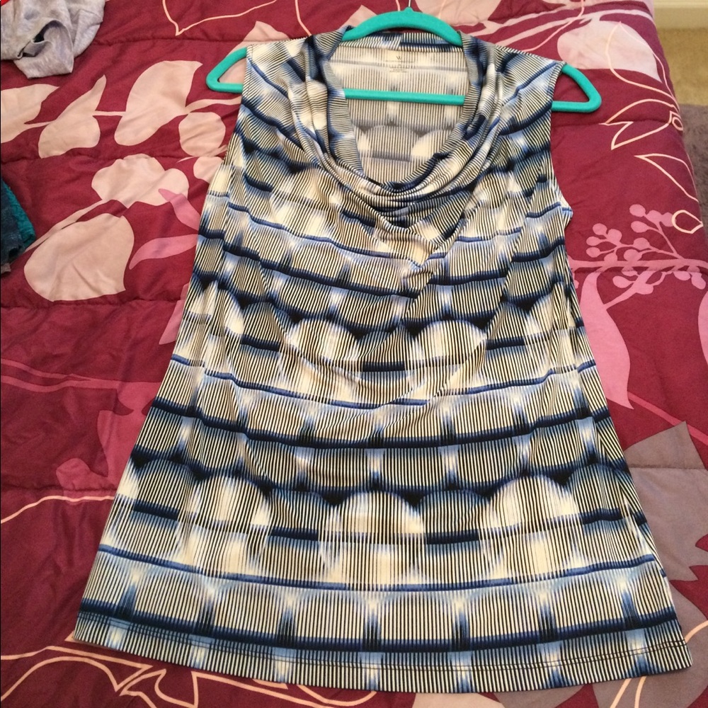 Hypnotizing cowl neck tank top