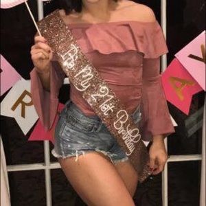 Birthday sash