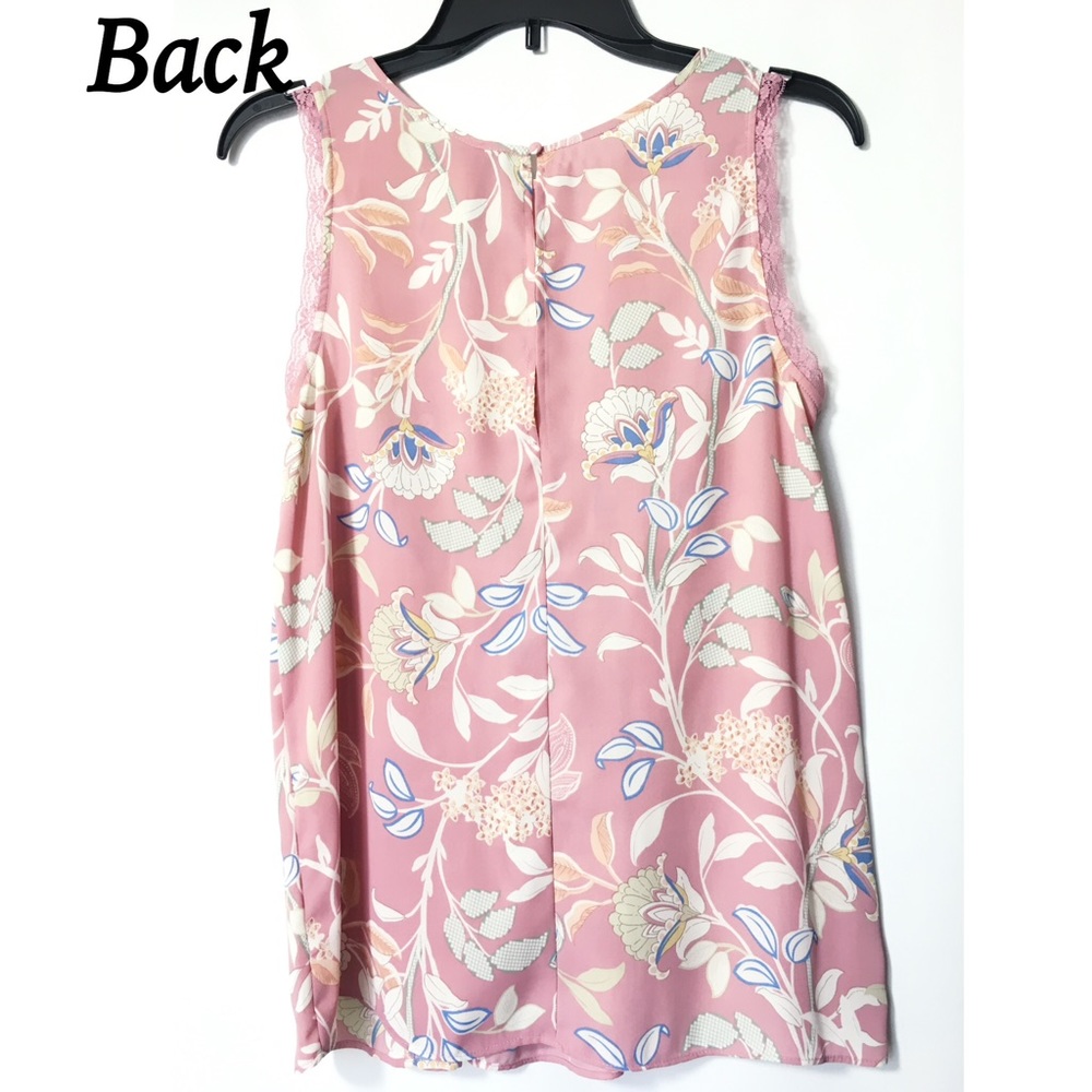 SOLD LC Lauren Conrad Sz L Ruffle Front Tank Top - Picture 5 of 6
