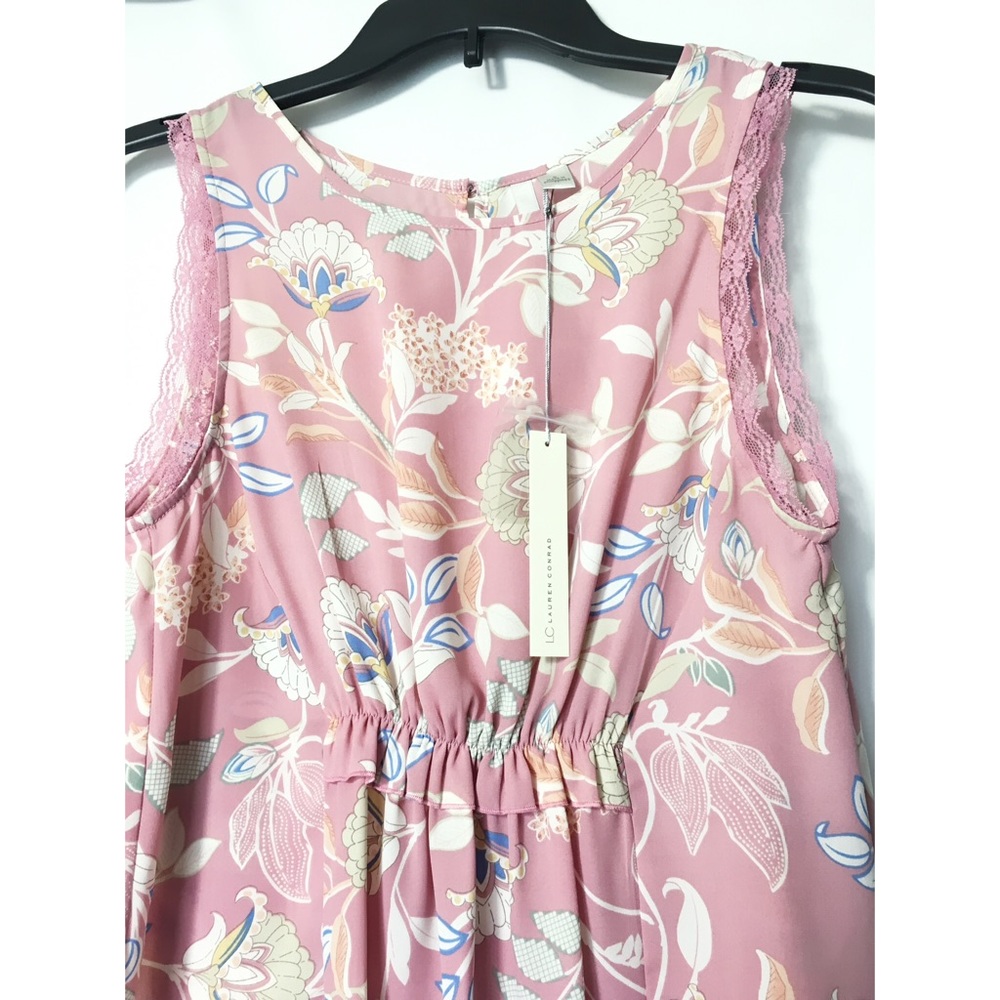 SOLD LC Lauren Conrad Sz L Ruffle Front Tank Top - Picture 6 of 6