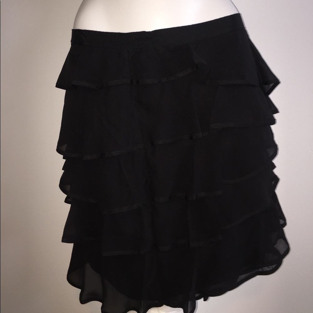 Elizabeth and James tiered silk skirt