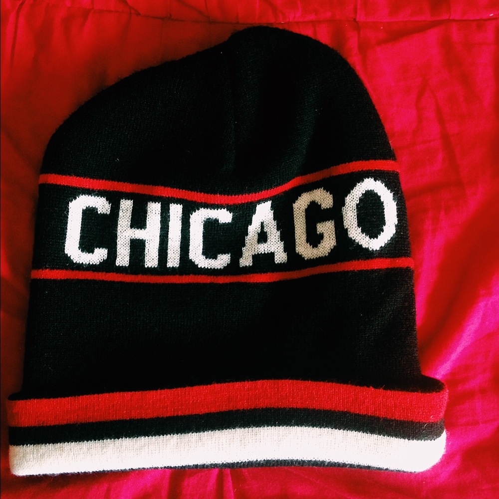Red/Black Chicago Beanie