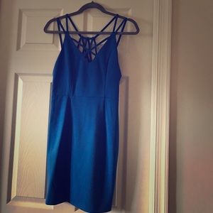 Sm/Med Fitted Blue Dress