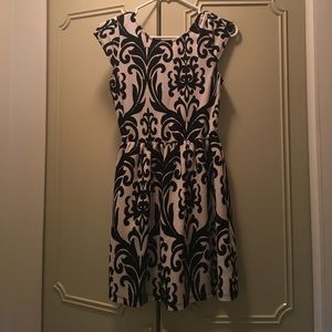 Black & Cream Party Dress