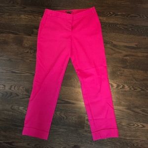Express hot pink cropped pants