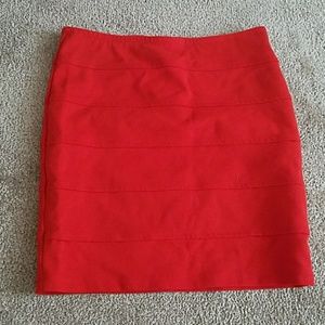 Red skirt