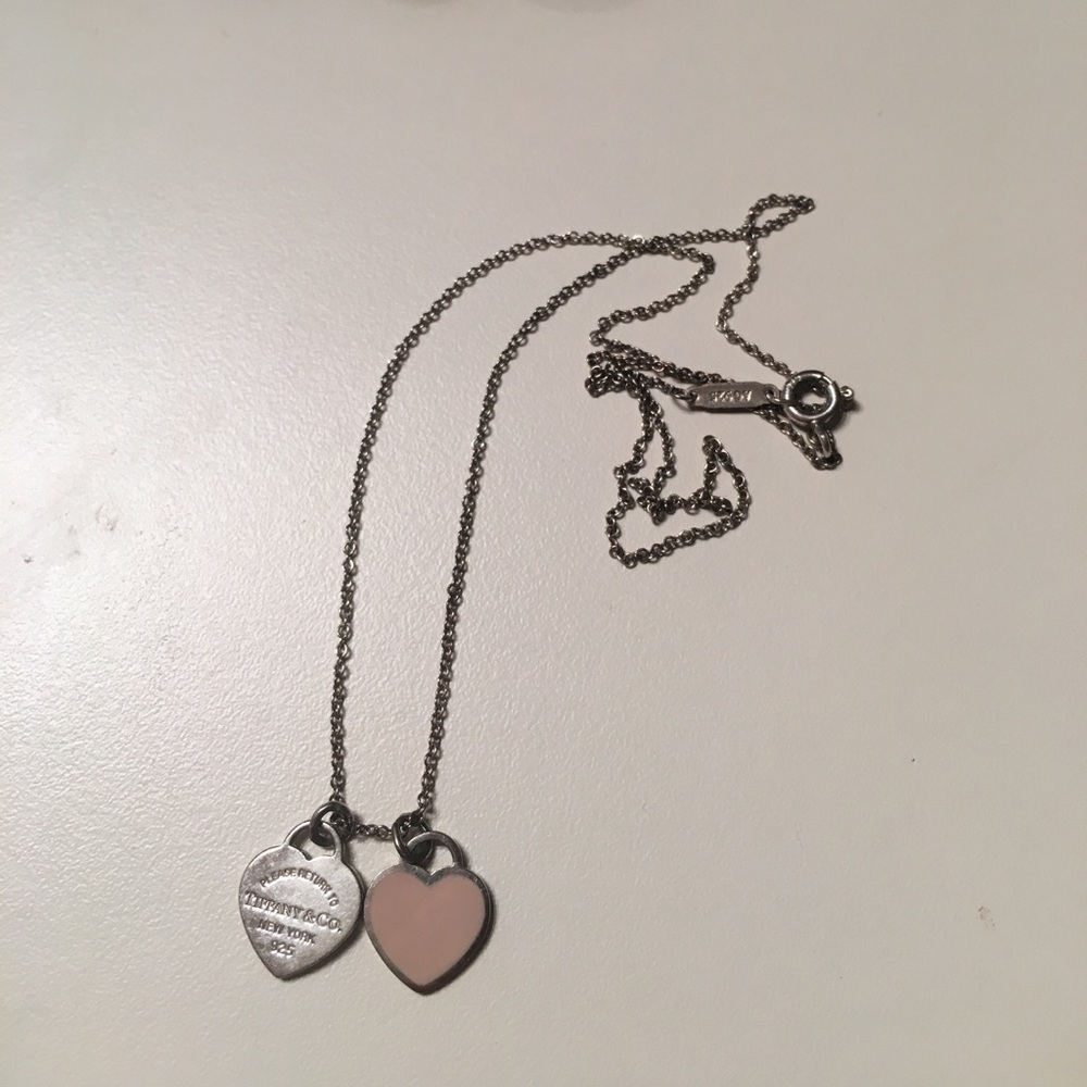 Authentic Tiffany Double Heart Necklace