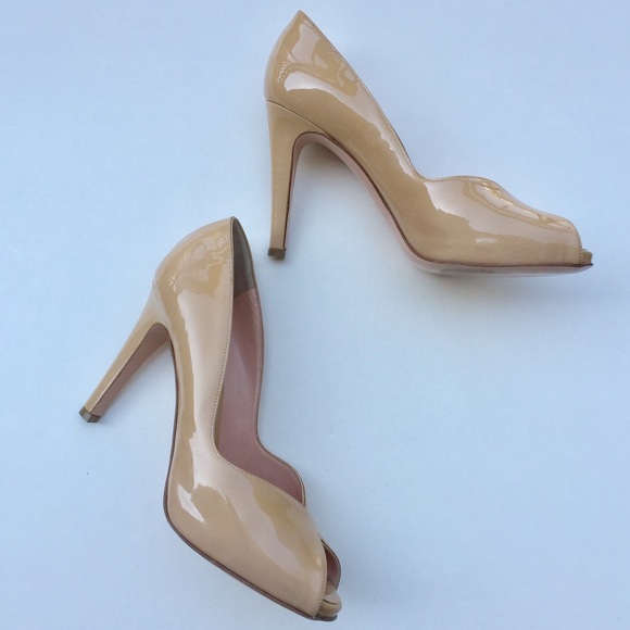 Gianvito Rossi Shoes - NudePatent Leather Gianvito Rossi Heels 37.5