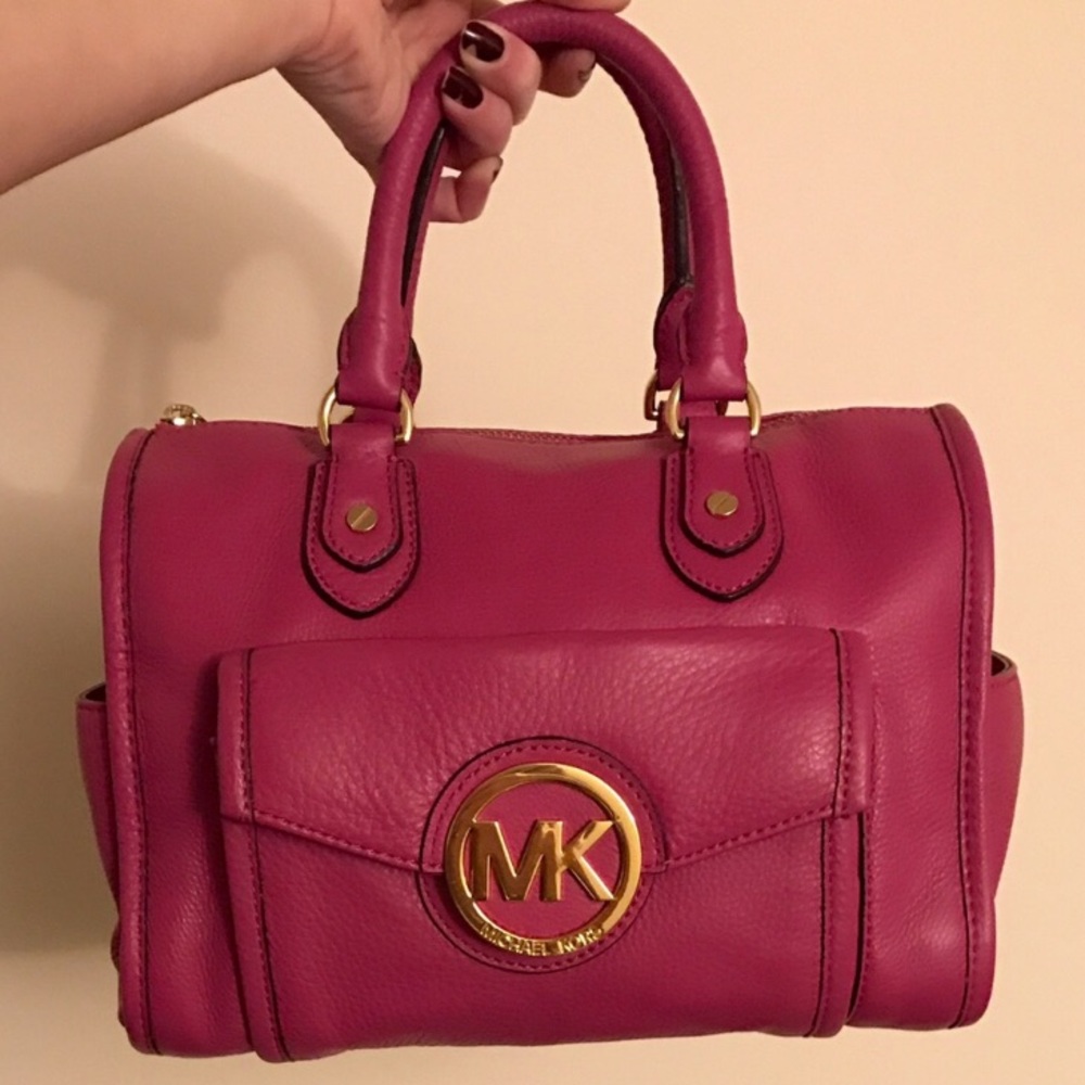 Michael Kors Pink Margo Medium Satchel