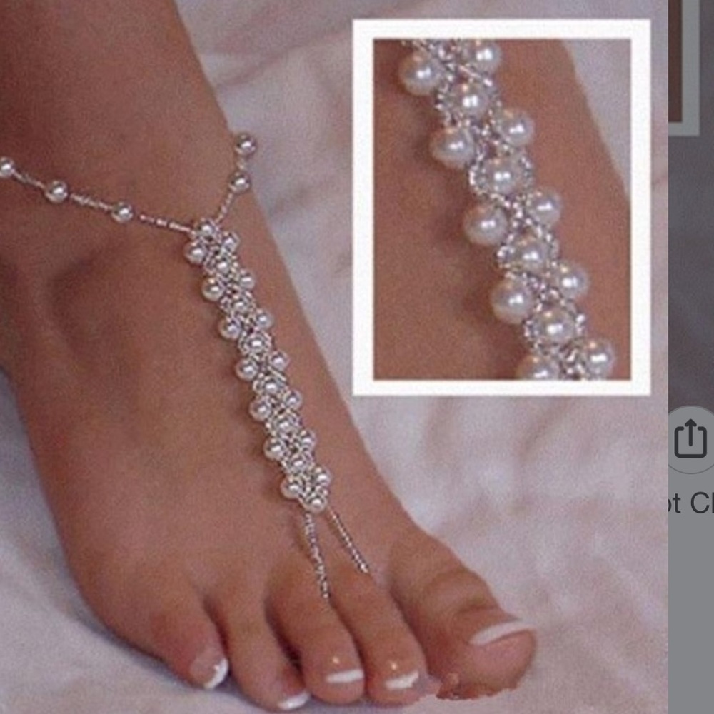 New Pearl ankle bracelet- one per order-