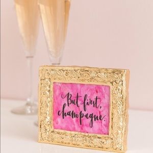 Pink Champagne Gold Canvas Frame