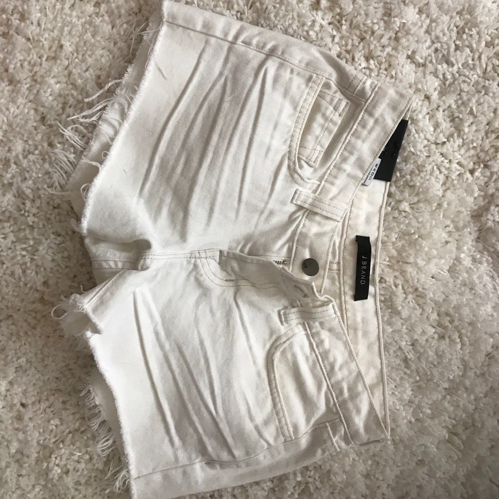 NWT sz 24 J Brand White cut off shorts