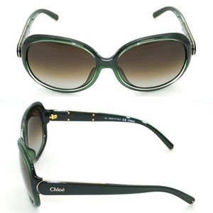 Chloe emerald green sunglasses