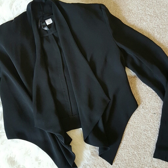 cropped waterfall jacket