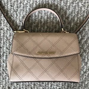 Michael Kors Ava Saffiano Blush Handbag