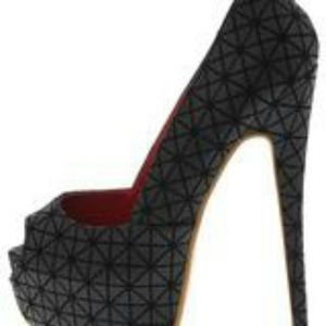Black peep toe