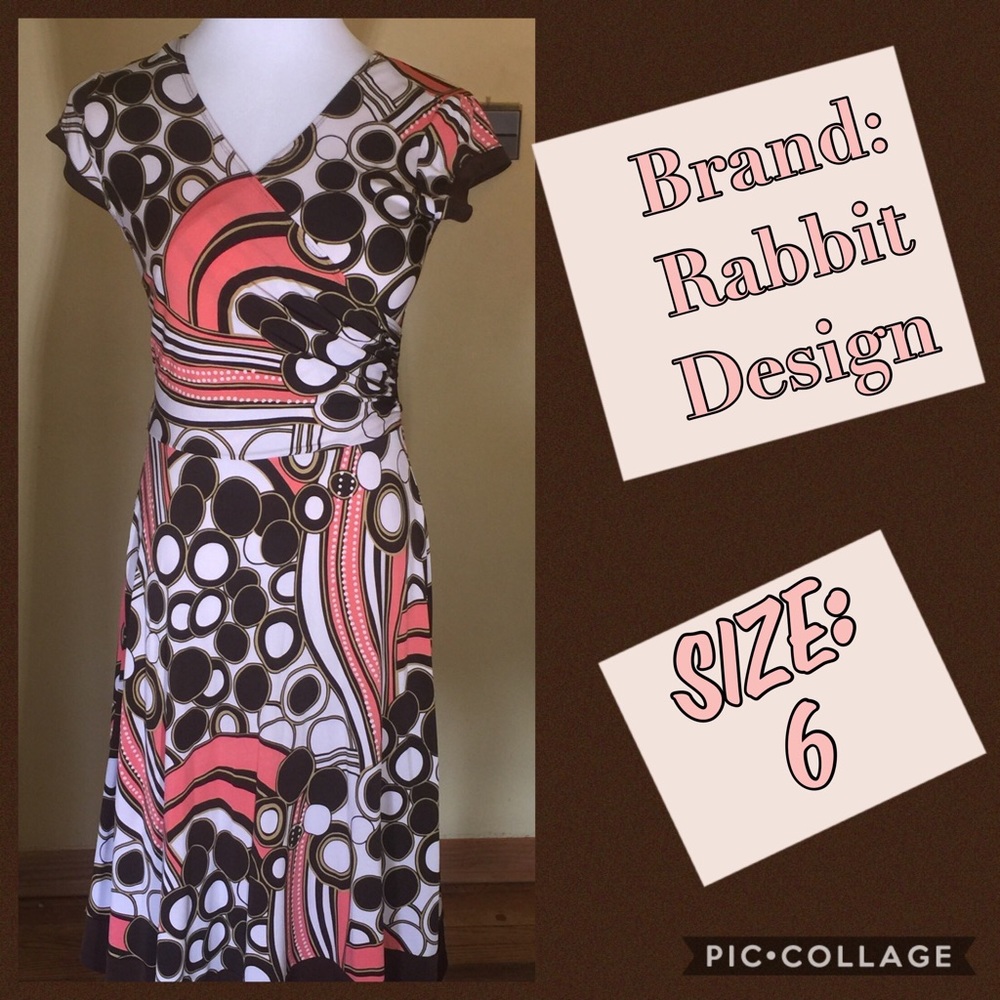 🌟FINAL PRICE ✂️RABBIT DRESS SHORT SLEEVE size 6