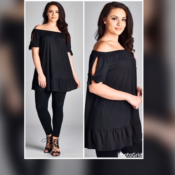 PLUS--Salya Off Shoulder Top - Picture 3 of 3