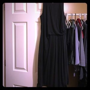 Loft szSP ruched side jersey dress