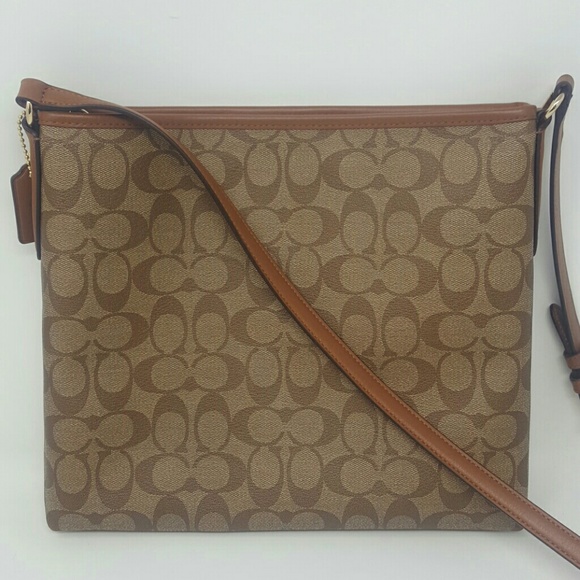 ❌SOLD❌ COACH Varsity Striped File Crossbody Bag - Picture 2 of 4