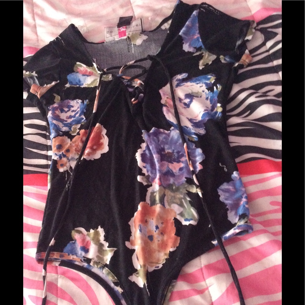 Floral body suit