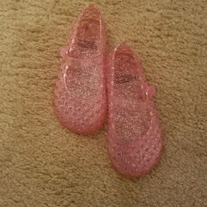 Pink sparkle sandals
