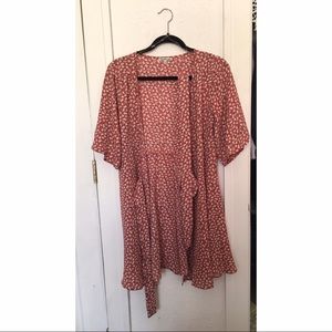 Floral wrap dress