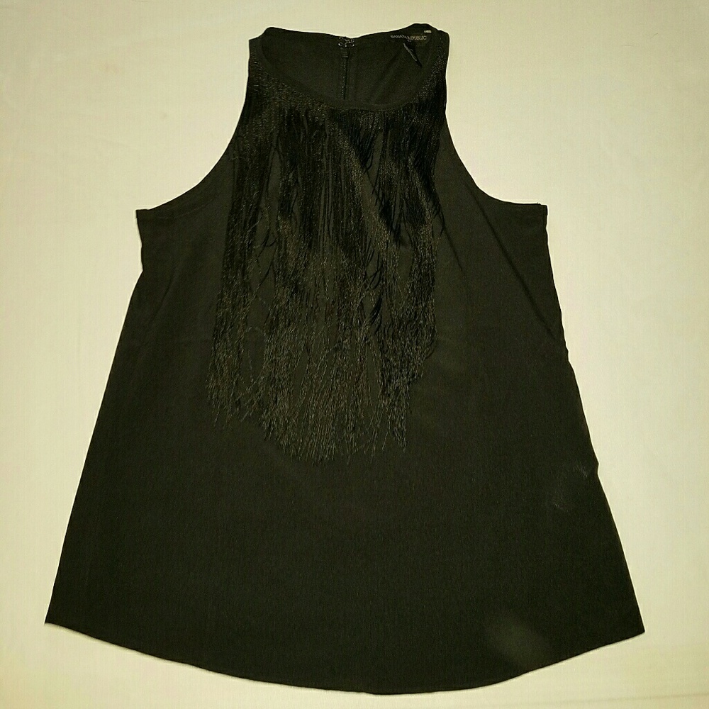 SALE!! Banana Republic Fringe Sleeveless Top