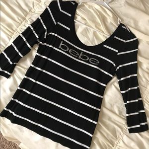 Bebe 3/4 sleeve shirt