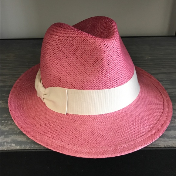 Raffia short brim Fedora