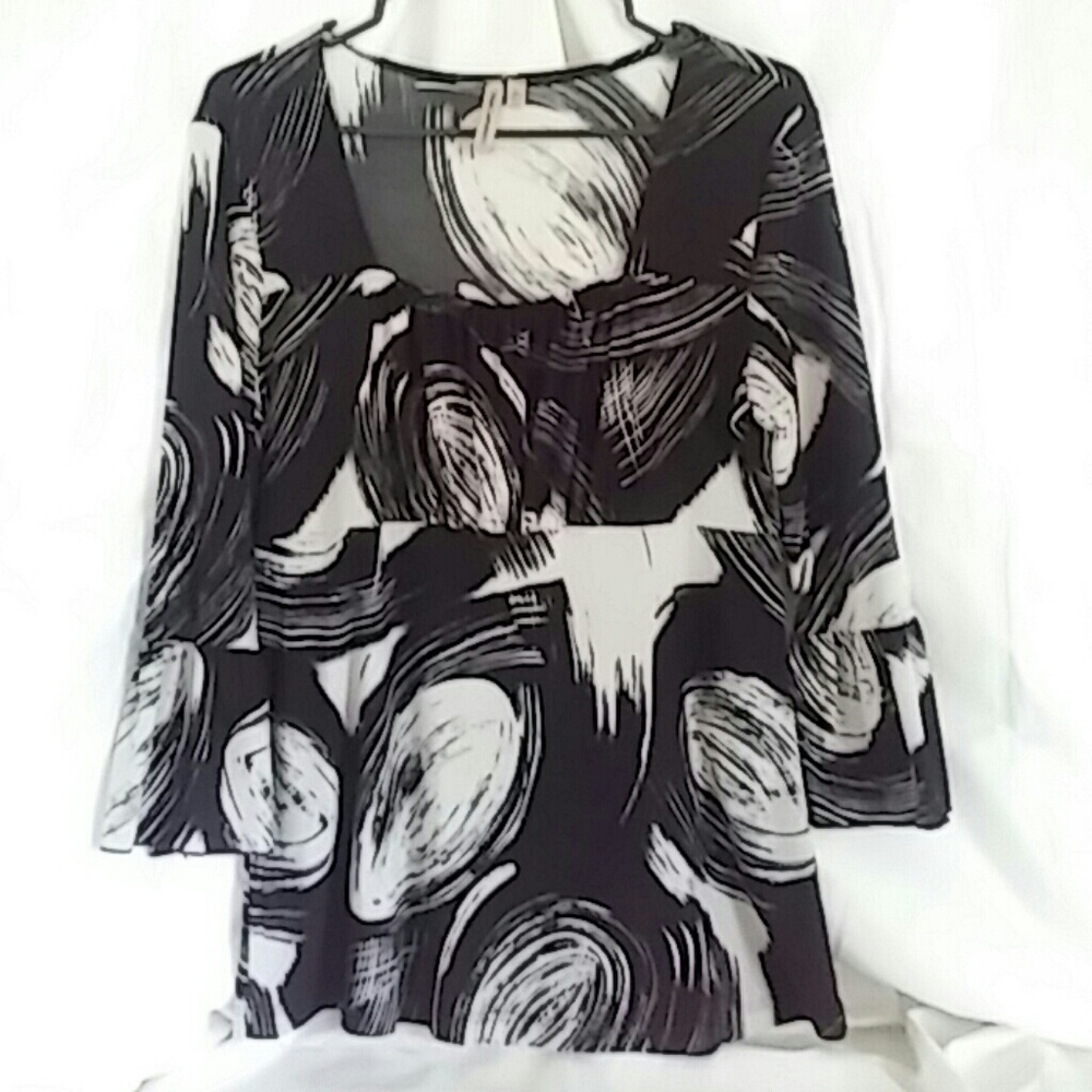 Susan Lawerence peasant blouse w/square neckline
