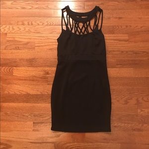 Charlotte Russe black cage dress size small