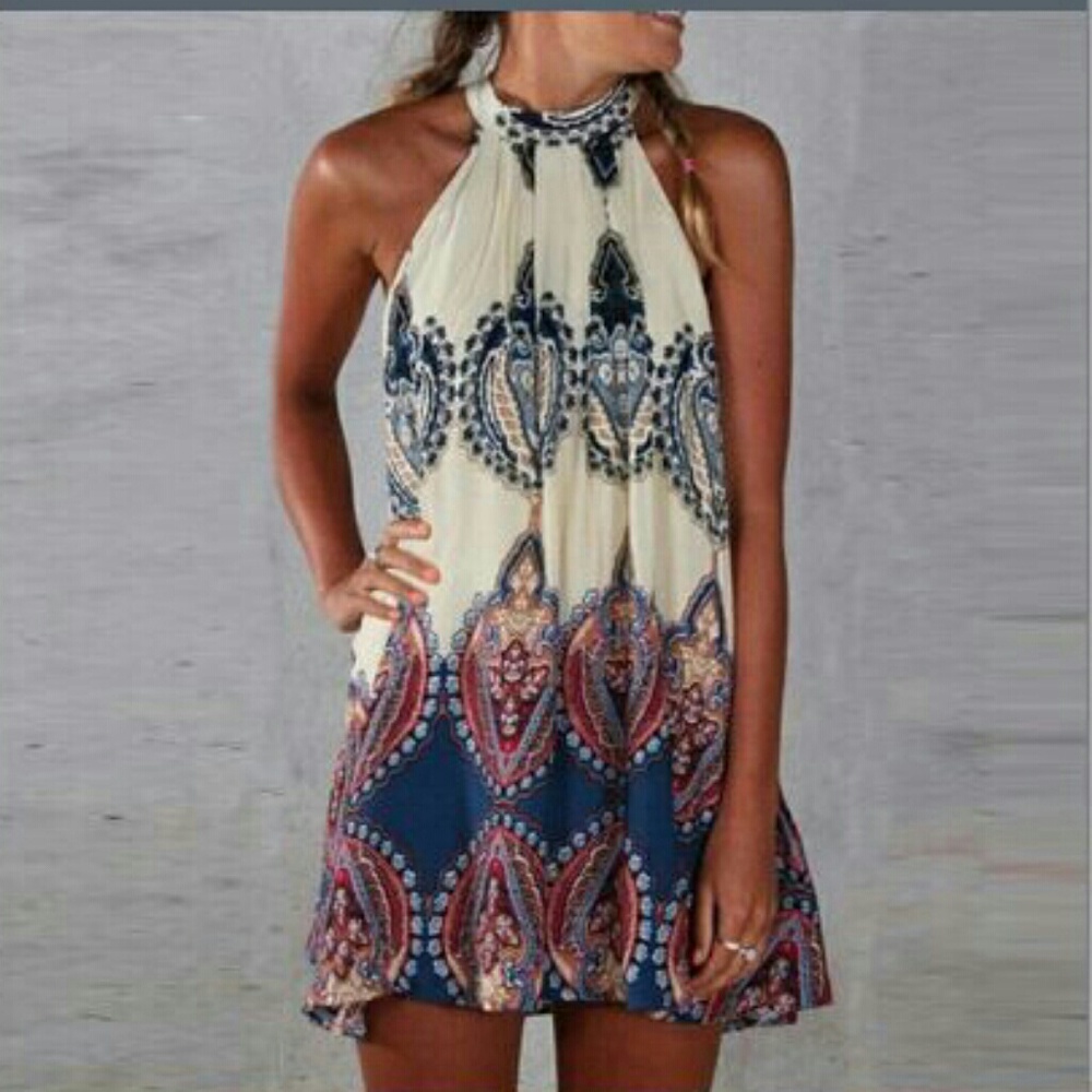 Floral Ethnic Style Dress