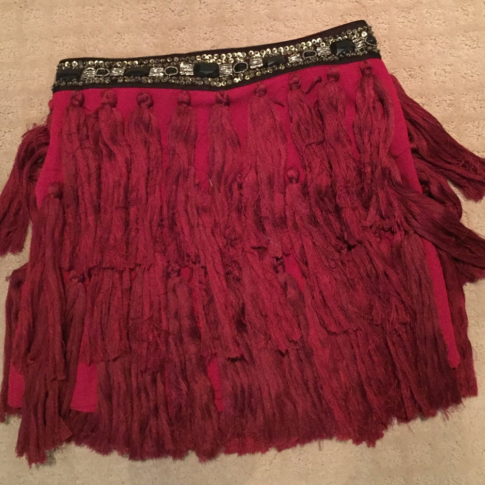 Festive tassel and beaded mini!