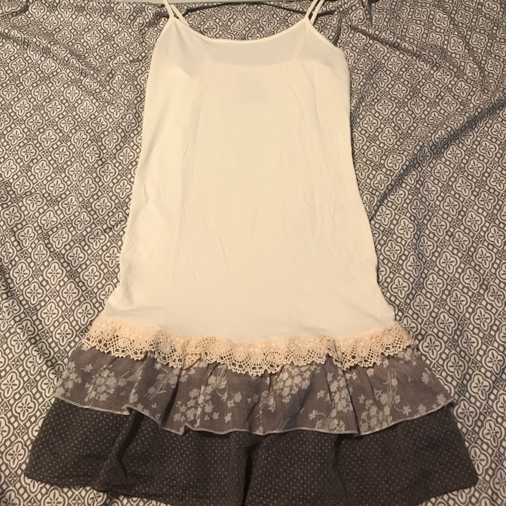 Lace trimmed undershirt