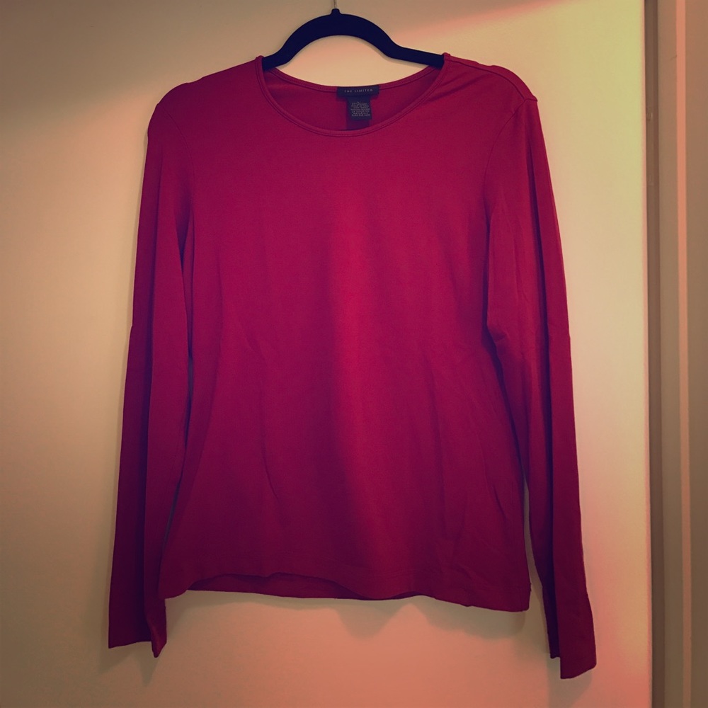 Long Sleeve Red blouse by The Limited