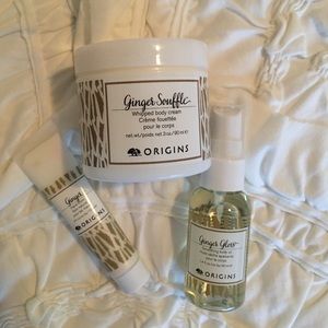 Origins Ginger body cream, hand lotion, & body oil