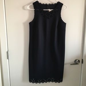 NWOT J. Crew dress with floral cut-outs