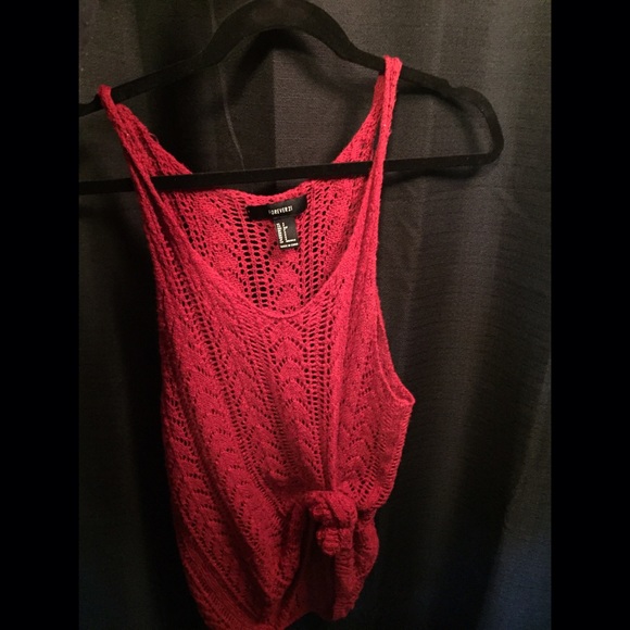Knitted red tank - Picture 1 of 3