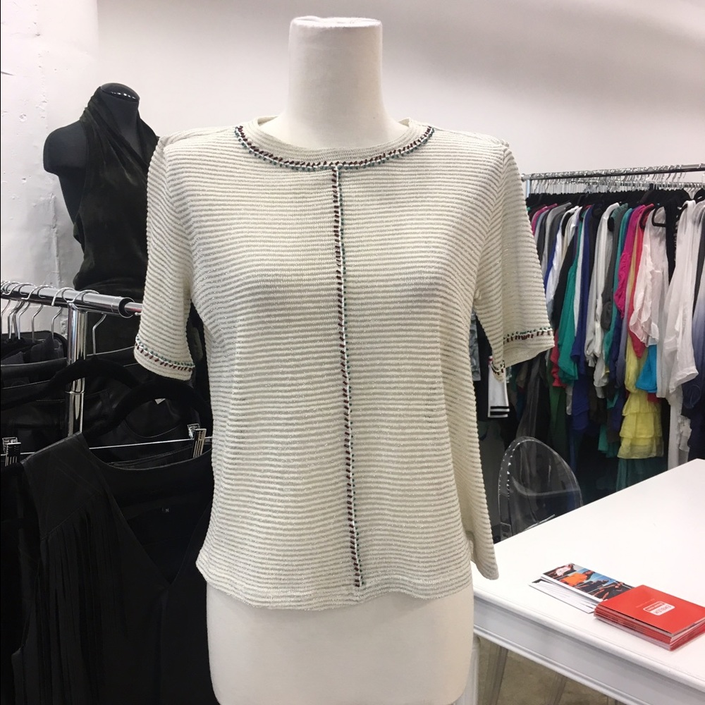alphamoment embroidered top