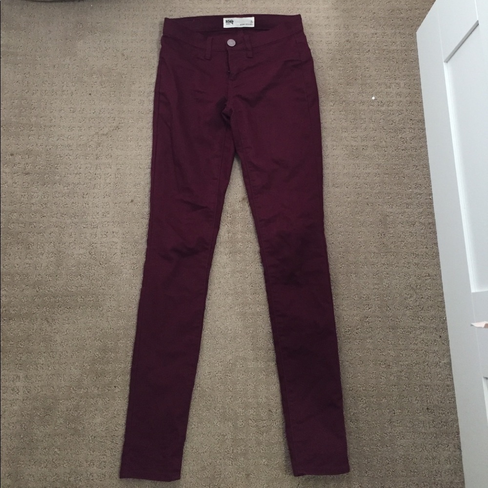 Maroon Red RSQ Jean Miami Jeggings