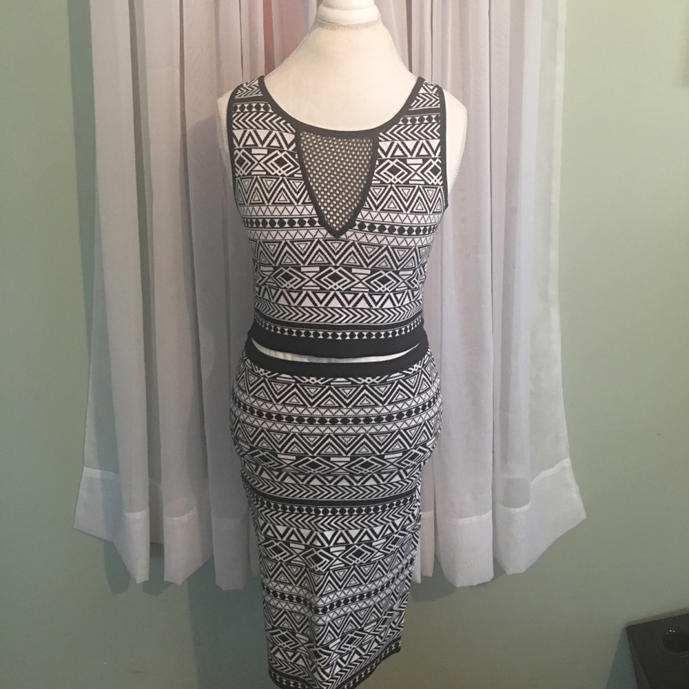 Bebe two piece bodycon