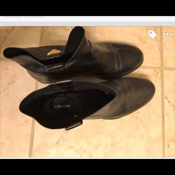 Express size 7 leather booties - Picture 2 of 5